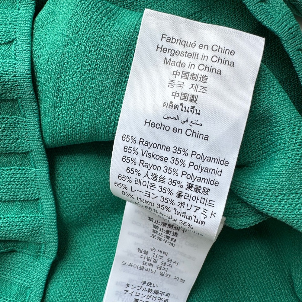 Sporty & Rich Ribbed Polo Top – Spring Green - Picture 10 of 14